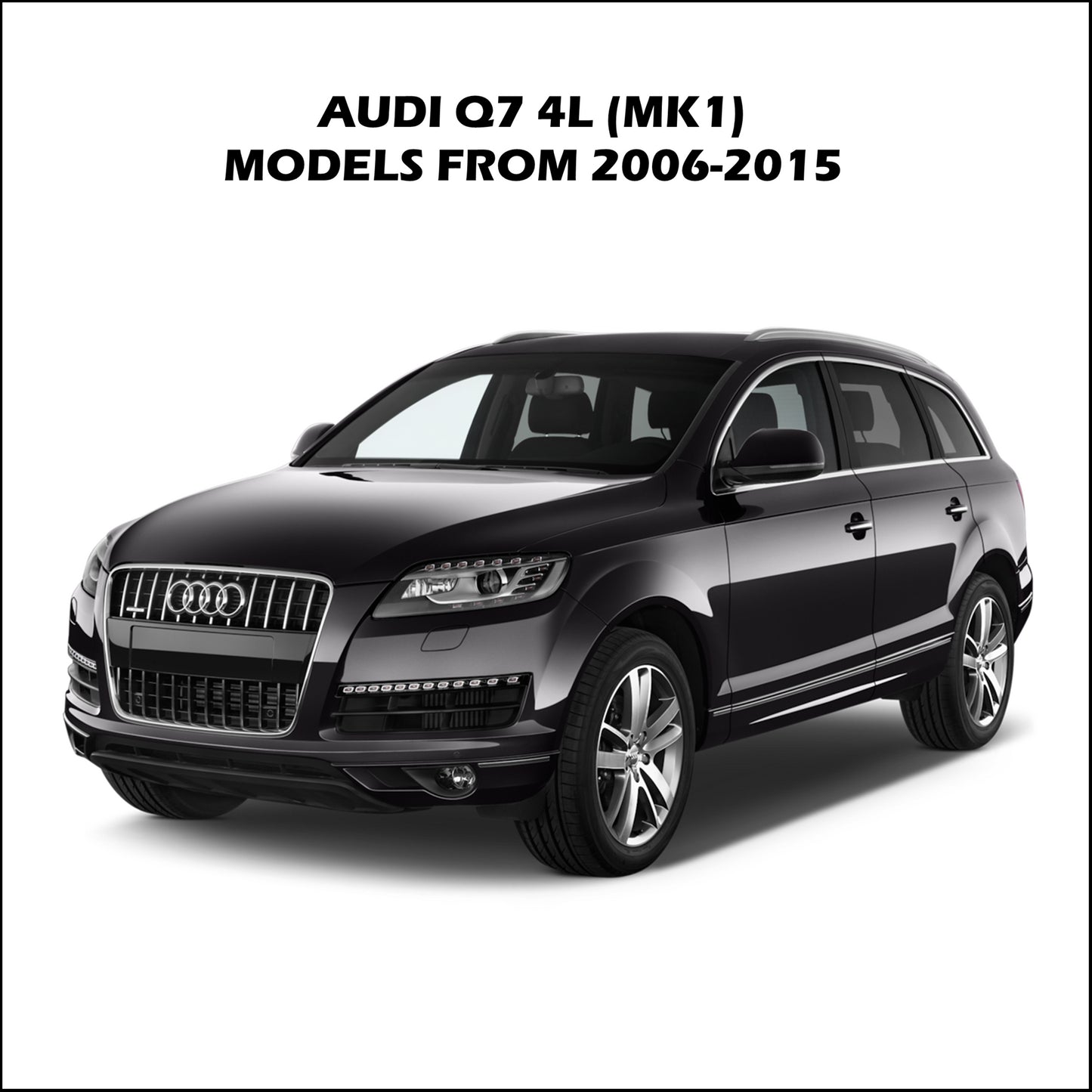 Audi Q7 (4L / MK1) Black Retractable Parcel Shelf Boot Load Cover 2006-2015